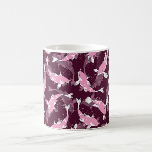 Mug Motif rose et violet - Koi Fish (Centre)