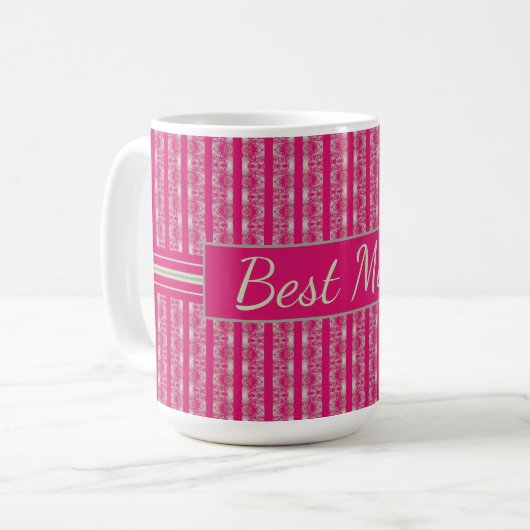 Mug Motif rose moderne (Devant gauche)