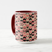 Mug Motif rose moderne de la moitié du siècle (Devant gauche)