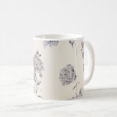 Mug Motif rose pastel (Devant droit)