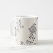 Mug Motif rose pastel (Devant gauche)