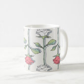 Mug Motif rose transparent (Devant droit)