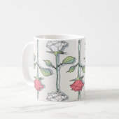Mug Motif rose transparent (Devant gauche)