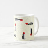 Mug motif rouge à lèvres (Devant droit)