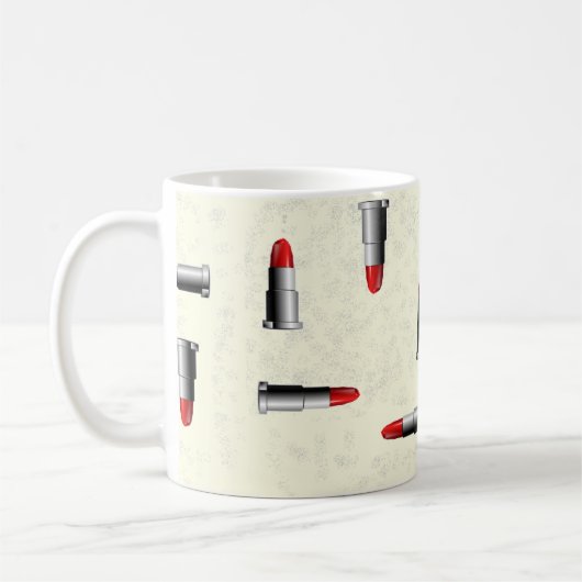 Mug motif rouge à lèvres (Gauche)