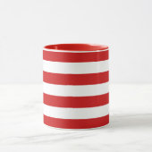 Mug Motif rouge et blanc de rayure (Centre)