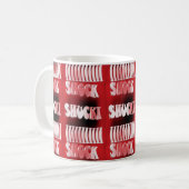Mug Motif rouge et noir choquant (Devant gauche)