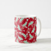 Mug Motif rouge et vert - Koi Fish (Devant droit)