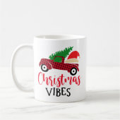 Mug Motif rouge noir plaqué Russe Camion de Noël (Gauche)