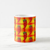 Mug Motif rouge Pepper Diva orange jaune Plaid (Centre)