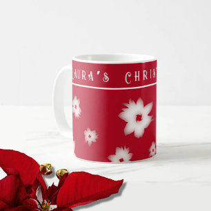 Mug Motif rouge Poinsettia