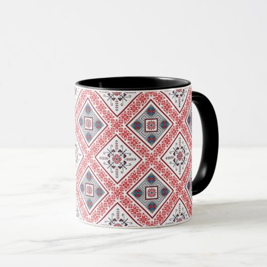 Mug motif roumain (Devant droit)