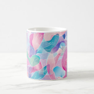 Mug Motif Ruban Abstrait Pastel