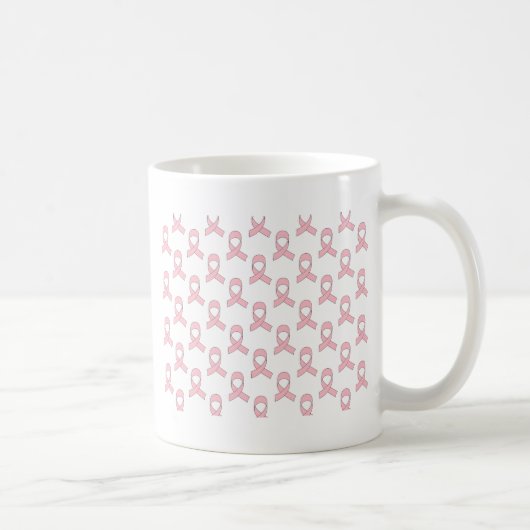 Mug Motif Ruban Rose (Droite)