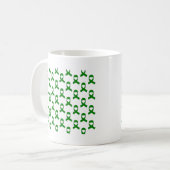 Mug Motif Ruban Vert (Devant gauche)