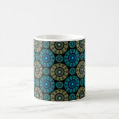 Mug Motif sacré bleu vert fractal (Centre)