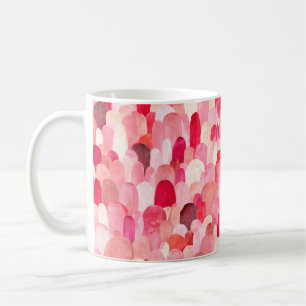 Mug Motif sans charme de taches roses, rouges et beige