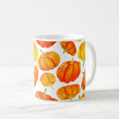 Mug Motif sans couture avec aquarelle dessinée orange  (Devant droit)