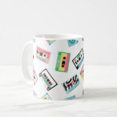 Mug Motif sans couture avec bandes audio dans style ré (Devant gauche)