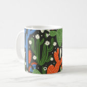 Mug motif sans couture avec cactus sur arrière - plan (Devant gauche)