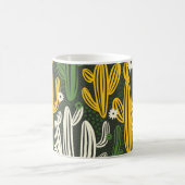 Mug motif sans couture avec cactus sur arrière - plan (Centre)