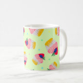 Mug Motif sans couture avec cupcake aux fraises (Devant droit)