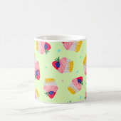 Mug Motif sans couture avec cupcake aux fraises (Centre)
