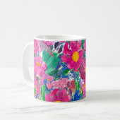 Mug Motif sans couture avec de Belles fleurs. Aquarell (Devant gauche)