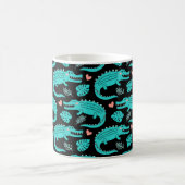 Mug Motif sans couture avec de mignons crocodiles de d (Centre)