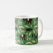 Mug Motif sans couture avec des animaux africains drôl (Devant droit)
