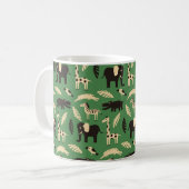 Mug Motif sans couture avec des animaux africains drôl (Devant gauche)