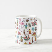 Mug Motif sans couture avec des éléments d'été. illust (Devant droit)