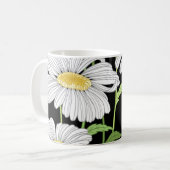 Mug Motif sans couture avec des fleurs d'été. (Devant gauche)