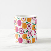 Mug Motif sans couture avec des fruits. Timbre texturé (Centre)