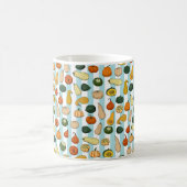 Mug Motif sans couture avec des squashe dessinés à la (Centre)