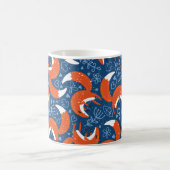 Mug Motif sans couture avec différents mignons renards (Centre)