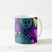 Mug Motif sans couture avec différents types géométriq (Devant droit)
