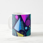 Mug Motif sans couture avec différents types géométriq (Devant gauche)