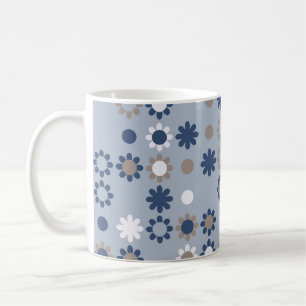 Mug Motif sans couture avec éléments colorés, vintage