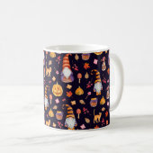 Mug Motif sans couture avec éléments Halloween vintage (Devant droit)