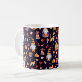 Mug Motif sans couture avec éléments Halloween vintage (Devant gauche)
