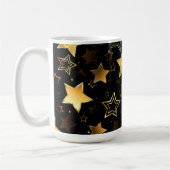 Mug Motif sans couture avec étoiles d'or (Gauche)