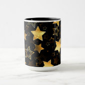 Mug Motif sans couture avec étoiles d'or (Centre)