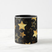 Mug Motif sans couture avec étoiles d'or (Centre)
