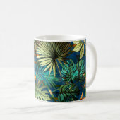 Mug Motif sans couture avec feuilles tropicaux et géom (Devant droit)