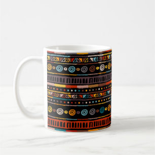 Mug Motif sans couture avec fleur de Lotus ornée. Ayur