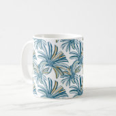 Mug Motif sans couture avec fleurs de gerbera. retour  (Devant gauche)
