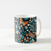 Mug Motif sans couture avec fleurs et papillons (Devant droit)
