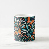 Mug Motif sans couture avec fleurs et papillons (Centre)