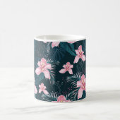 Mug Motif sans couture avec fleurs Orchidée, métro col (Centre)